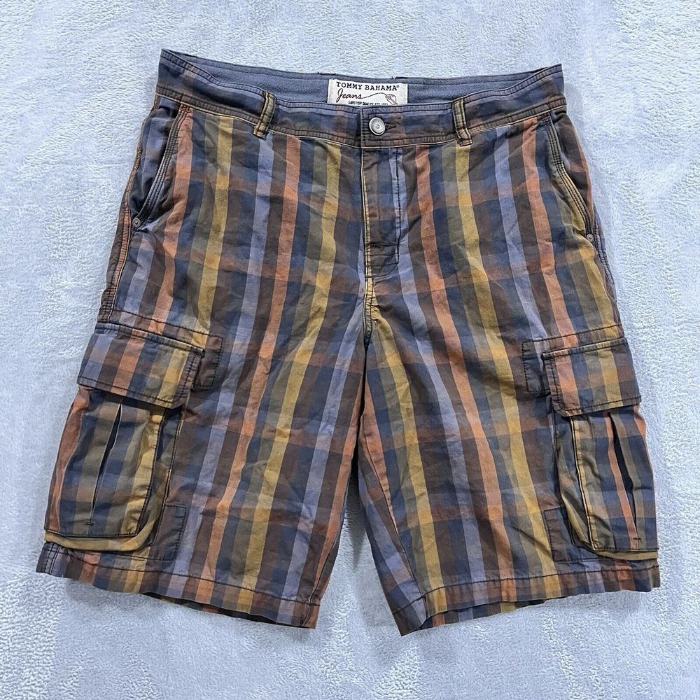Tommy Bahama Multicolor Striped Cargo Shorts